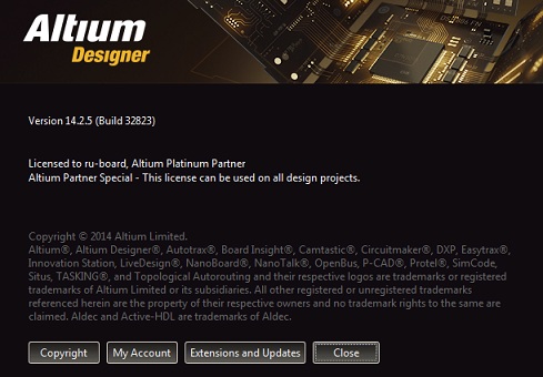 Altium Designer 14.2.5 and Extras