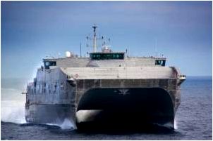 JHSV-3 Millinocket - третий многоцелевой быстроходный десантный корабль-катамаран ВМС США спущен на воду