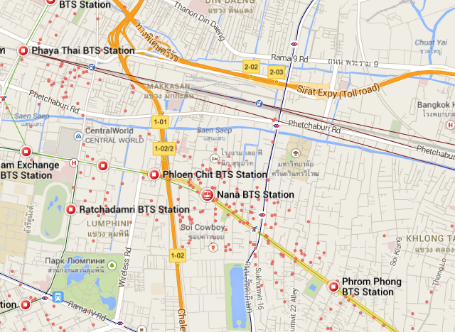 Достопримечательности Бангкока с привязкой к метро (BTS/MRT)
