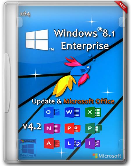 Windows 8.1 Enterprise Update & Microsoft Office x64 4.2 by D1mka v4.2 (RUS/2014)