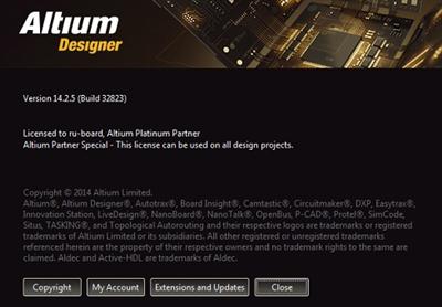 Altium Designer 14.2.5 + Extras