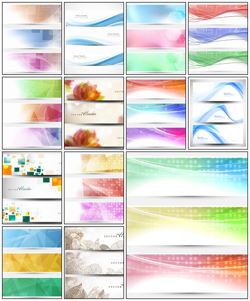 Vector abstract banners, part 35 - vector stock