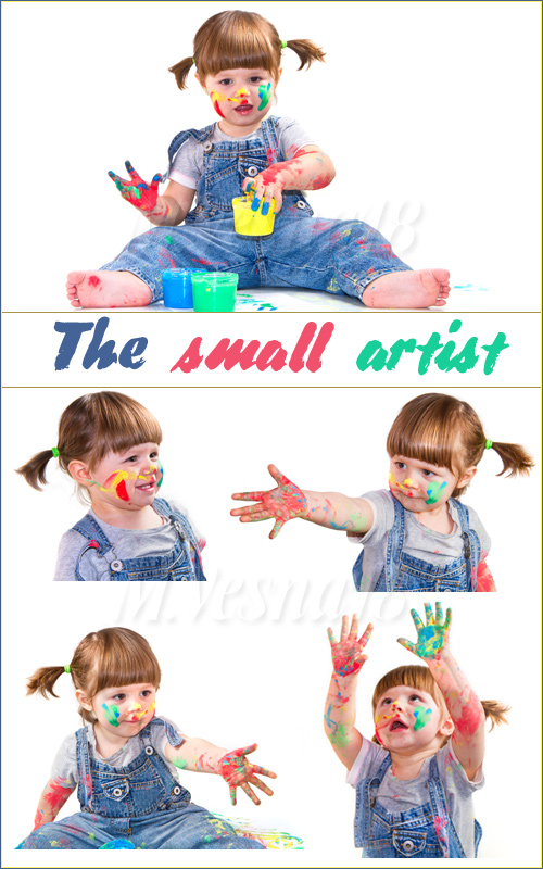  ,   / The small artist, stock images