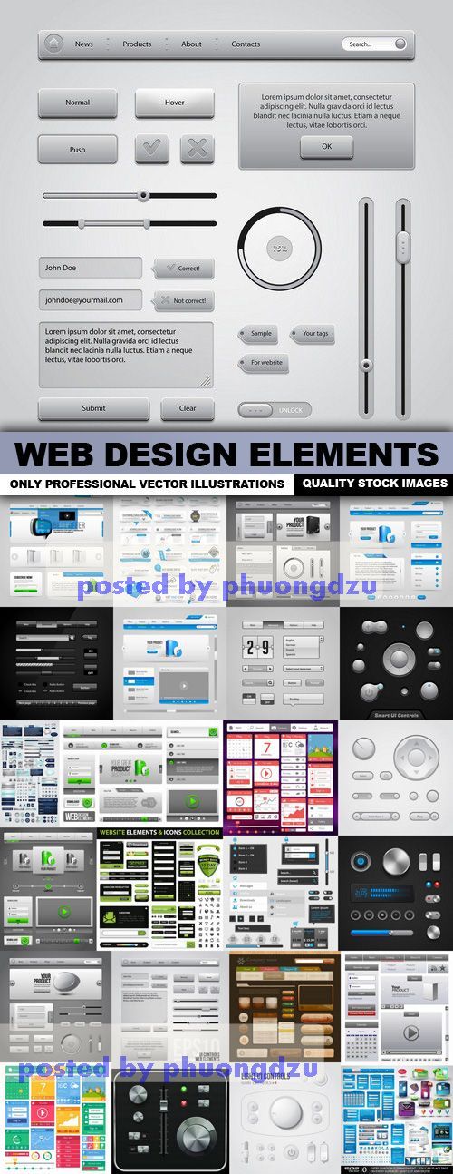 Web Design Elements Vector 02