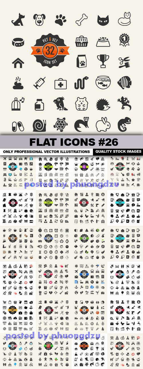 Flat Icons Vector 026