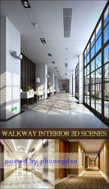 [Max] Walkway 3d scenes