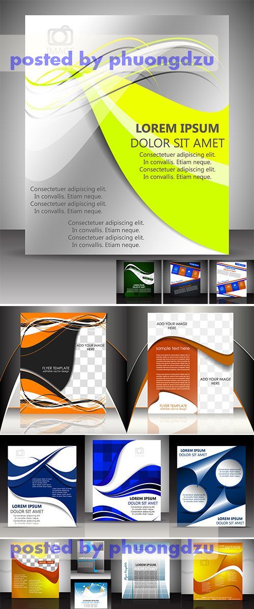 Stock: Business flyer template or corporate banner 2