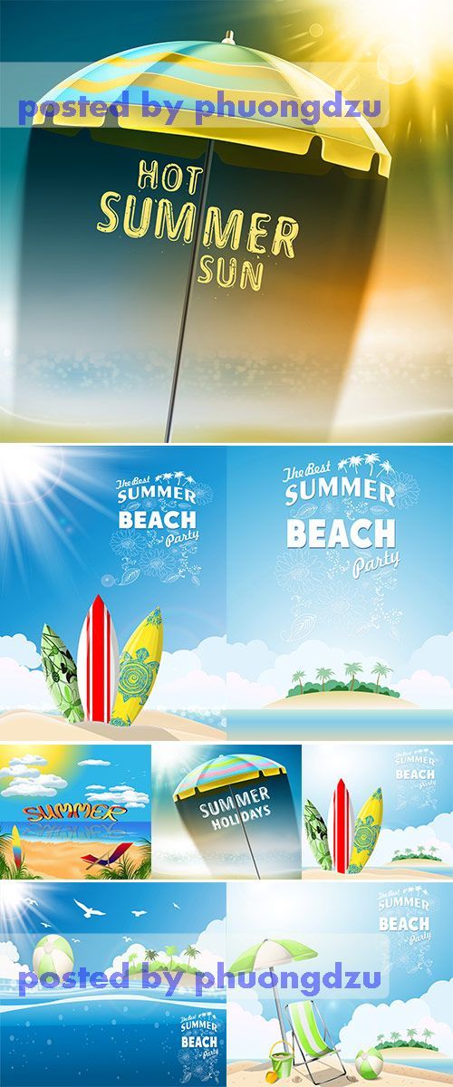 Stock: Summer beach background 5