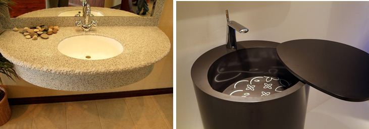 Раковины для ванной из искусственного камня: гармоничное решение  - тонкости выбора
