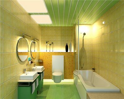 Потолок в ванной комнате из пластиковых панелей: 'вечный' материал  - рекомендации прораба