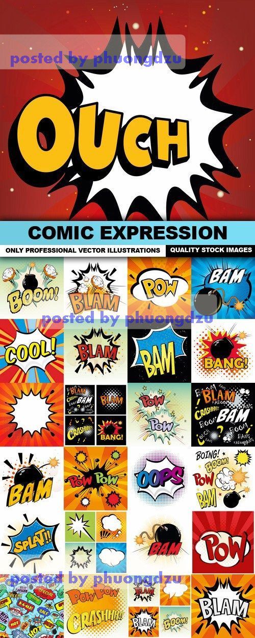 Comic Expression Vector 1