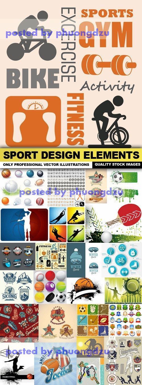 Sport Design Elements Vector colection