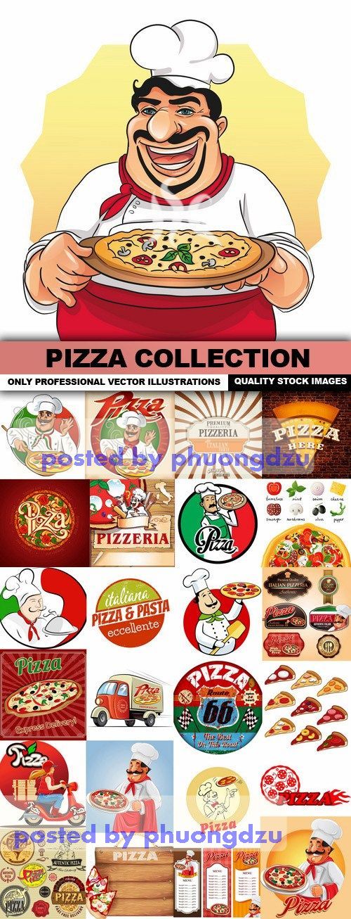 Pizza Collection Vector 01