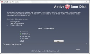 Active Boot Disk Suite 10.0.1. Скриншот №1