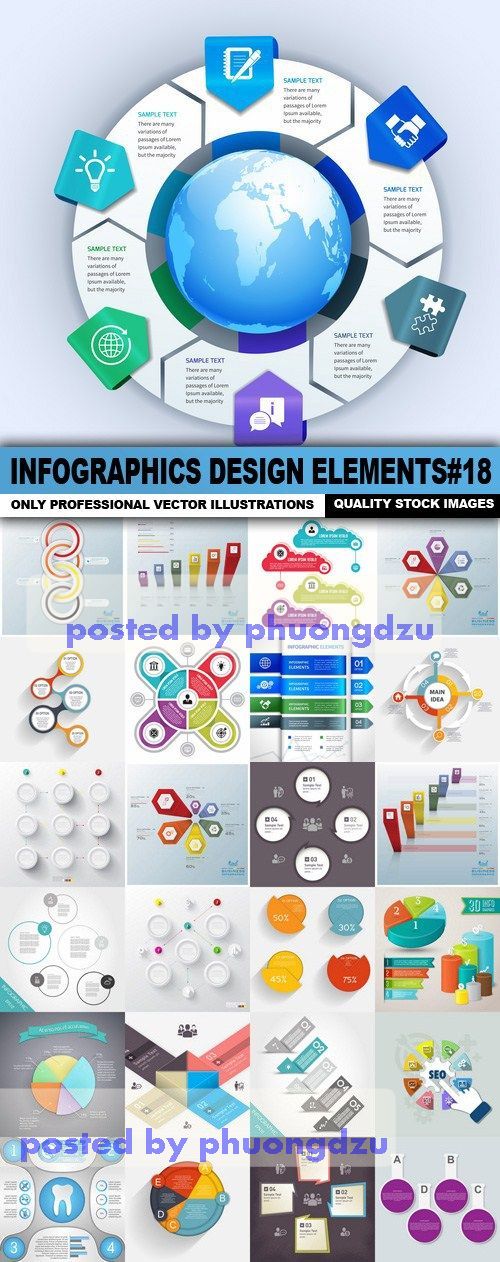 Infographics Design Elements Vector colectionn part 18