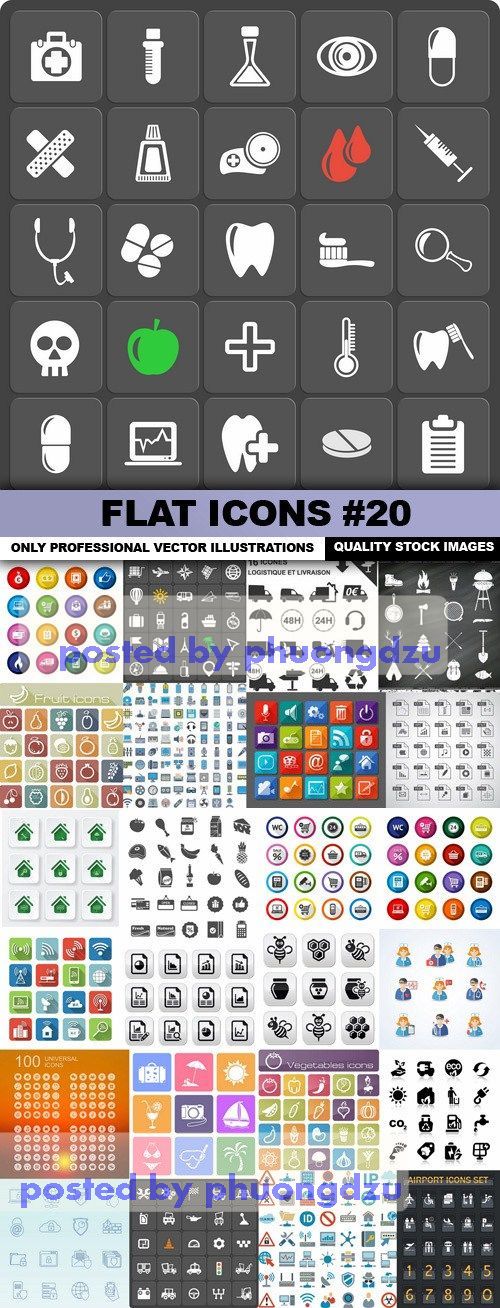 Flat Icons Vector colection part 20