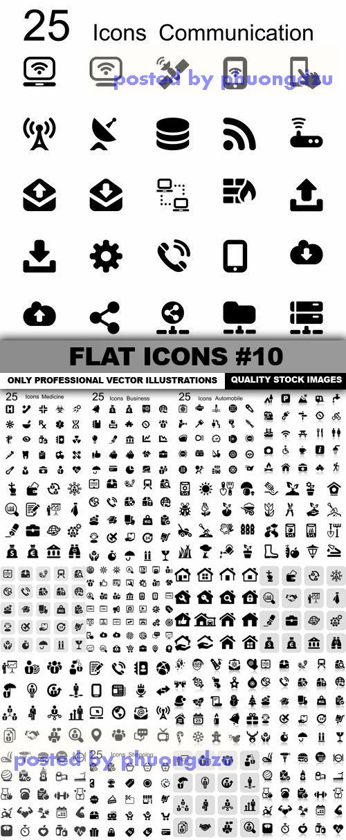 Flat Icons Vector colection part 10