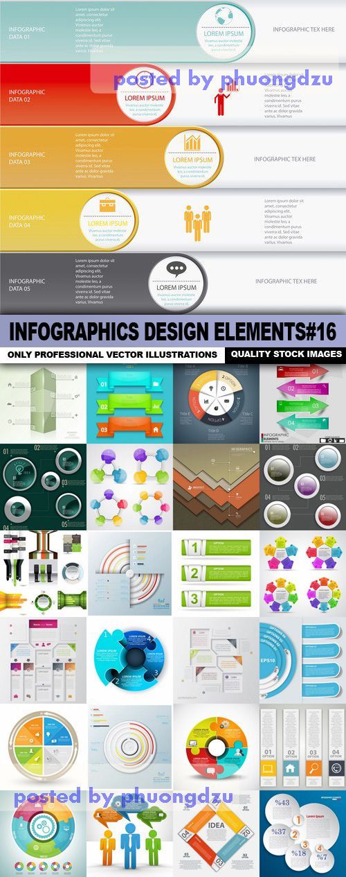 Infographics Design Elements Vector colection part 16