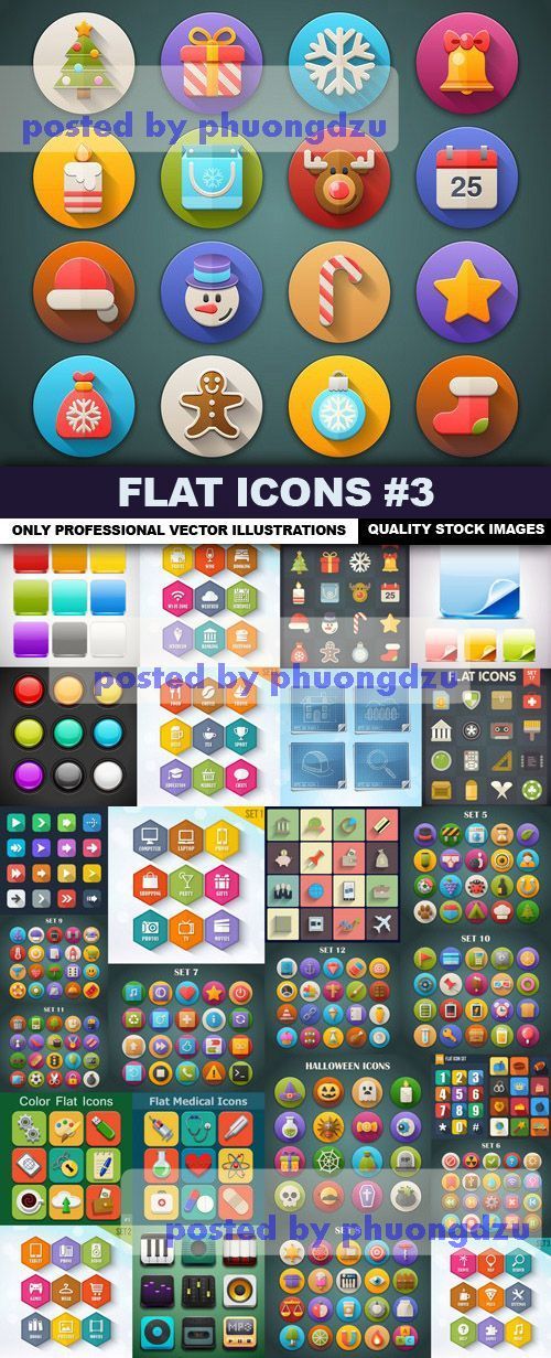 Flat Icons Vector part 03