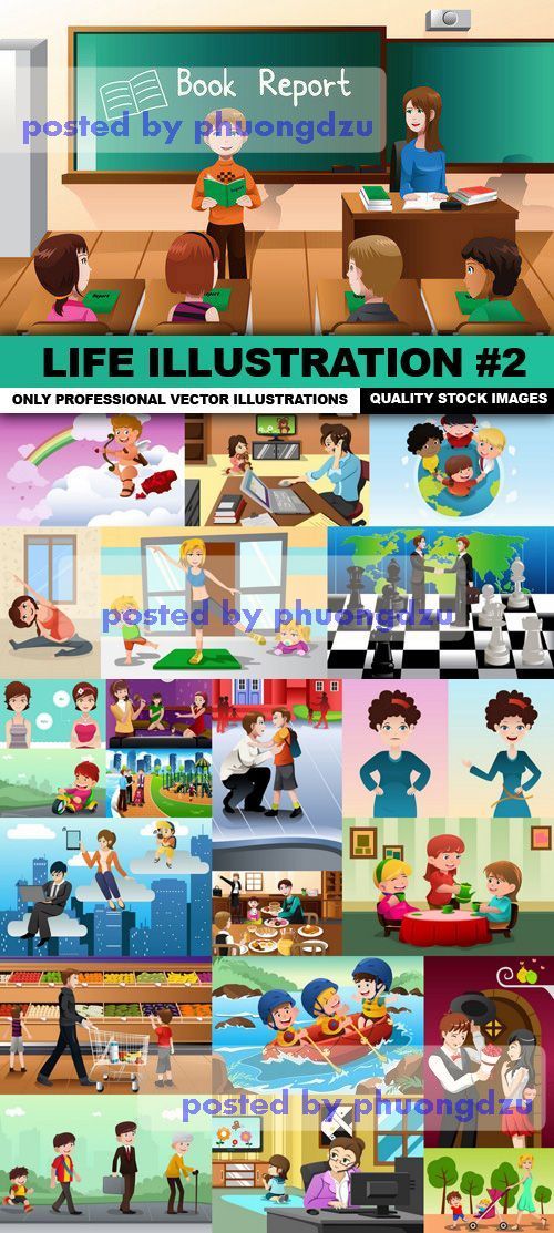 Life Illustration Vector 02