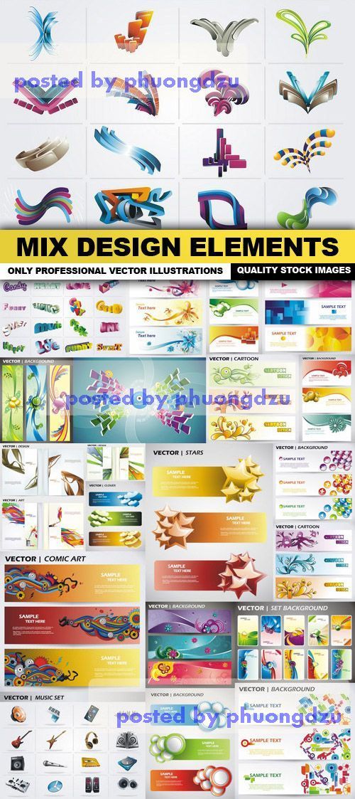 Mix Design Elements Vector 2