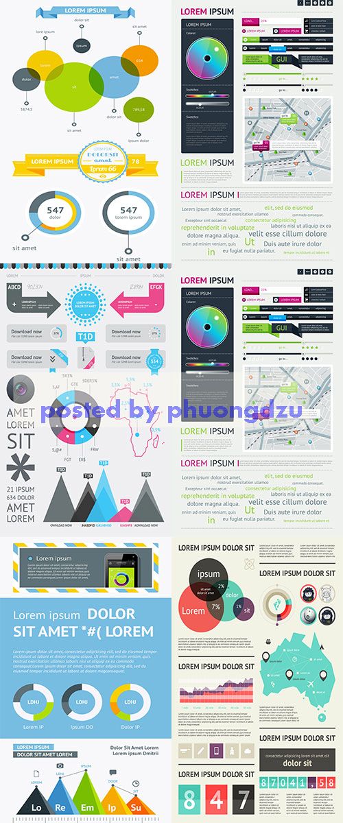 Stock: Flat Elements of Infographics