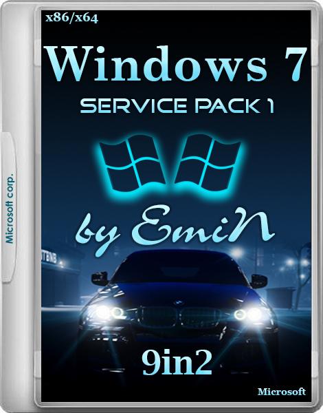 Windows 7 SP1 9in2 by EmiN (x86/x64/RUS/2014)