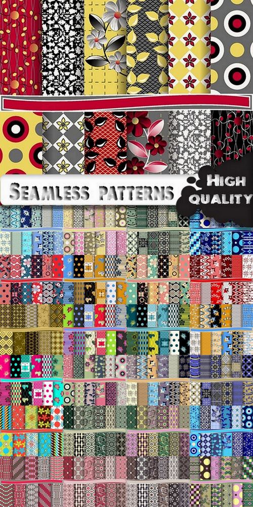 Abstract  Seamless patterns in vector set from stock #10 - 25 Eps