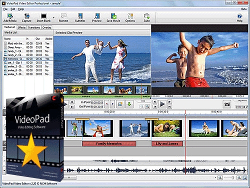 NCH VideoPad Video Editor Professional 3.73 portable